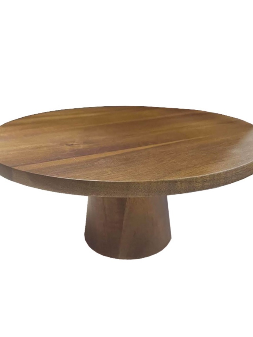 NEW LASTING SMILES Acacia Wood Cake Stand